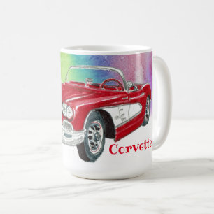 Klassieke Corvette Convertible Multicolor Art Koffiemok