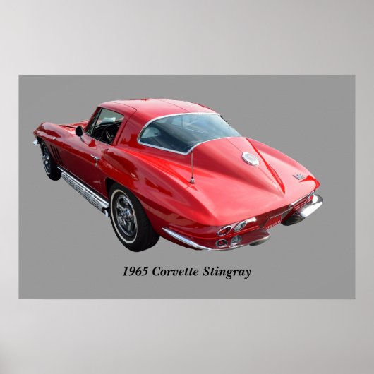 Klassieke Corvette Coupe Poster (Voorkant)
