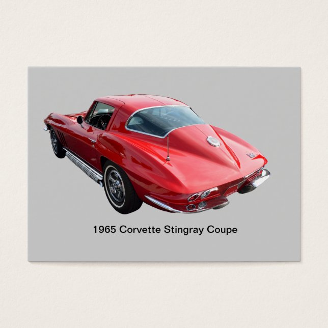Klassieke Corvette Coupe Visitekaartjes (Voorkant)