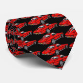 Klassieke Corvette Design Necktie Stropdas (Opgerold)