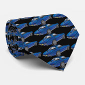 Klassieke Corvette Design Necktie Stropdas (Opgerold)