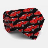 Klassieke Corvette Design Necktie Stropdas (Opgerold)