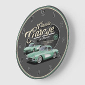 Klassieke Corvette Garage Large Clock Grote Klok (Hoek)