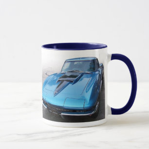Klassieke corvette Mok van de krattenkoffie
