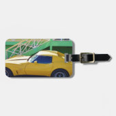 Klassieke Corvette Stingray. Bagagelabel (Voorkant horizontaal)