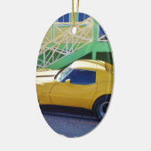 Klassieke Corvette Stingray. Keramisch Ornament (Links)