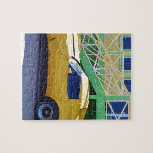 Klassieke Corvette Stingray. Legpuzzel (Horizontaal)