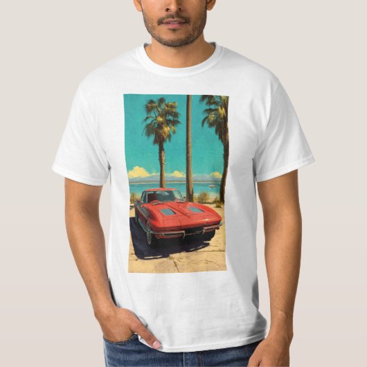 Klassieke Corvette T-shirt (Voorkant)