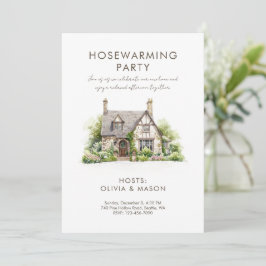 Klassieke Cottage core Huis Verwarming Kaart