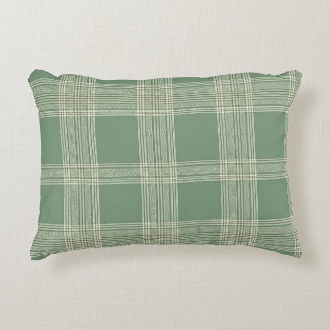 Klassieke Cottagecore Ginghamruit Accent Kussen (Voorkant)
