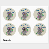 Klassieke Count von Count Ronde Sticker (Vel)