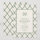 Klassieke Country Club verjaardagsfeest uitnodigin Kaart (Voorkant / Achterkant)