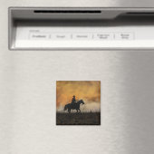 Klassieke Cowboy en Paard Magneet (Insitu (Vaatwasser))
