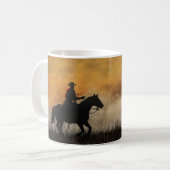 Klassieke Cowboy en Paard Mok (Voorkant links)