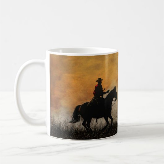 Klassieke Cowboy en Paard Mok (Links)
