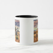 Klassieke cowboys westerne mok koffie (Midden)