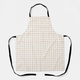 Klassieke Cranberry en Diep Maroon Fijne Plaid Schort
