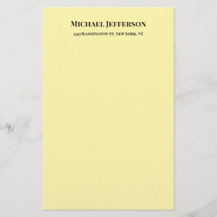 Klassieke Creatieve Trendy Crème Kleur Briefpapier