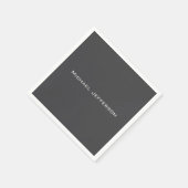 Klassieke Creatieve Trendy Donker Grijs & Wit Servet (Hoek)