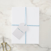 Klassieke Creatieve Trendy Witte Oceaan Blauw Cadeaulabel (Met Touw)