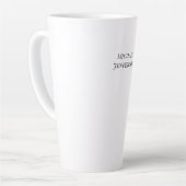 Klassieke Creatieve Trendy Zwart & Wit Latte Mok (Linkerhoek)