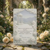 Klassieke Crème Hydrangea Romantische Foto Bedankkaart