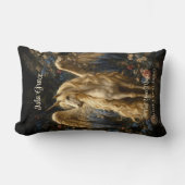 Klassieke Crème Pegasus Eenhoorn Bos Fantasie Kussen (Voorkant)