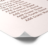 Klassieke Crest Wedding Zitting Grafiek Poster (Hoek)