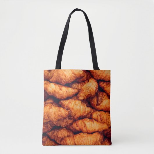 Klassieke croissants, bovenste uitzicht tote bag (Voorkant)