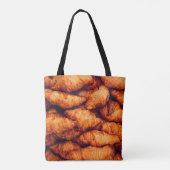 Klassieke croissants, bovenste uitzicht tote bag (Achterkant)