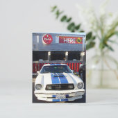 Klassieke cruise nachts in Diner Briefkaart (Staand voorkant)