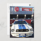 Klassieke cruise nachts in Diner Briefkaart (Voorkant / Achterkant)