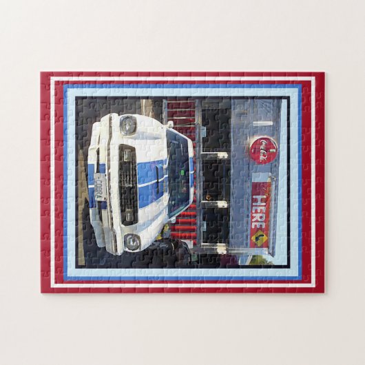 Klassieke cruise nachts in Diner Legpuzzel (Horizontaal)