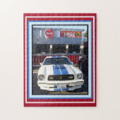 Klassieke cruise nachts in Diner Legpuzzel (Verticaal)