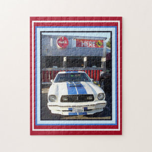 Klassieke cruise nachts in Diner Legpuzzel