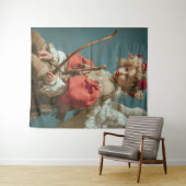 Klassieke Cupid Engel Wandkleed (In Situ (horizontaal))