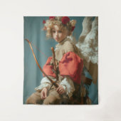 Klassieke Cupid Engel Wandkleed (Voorkant)