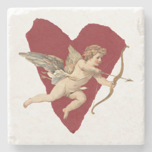 Klassieke Cupid Romantische Moderne Trouw  Stenen Onderzetter