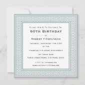 Klassieke Custom Age Foto Grieks Key Verjaardag Gr Kaart (Voorkant)