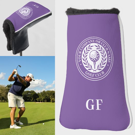 Klassieke Custom Naam Putter Golf Head Cover Paars