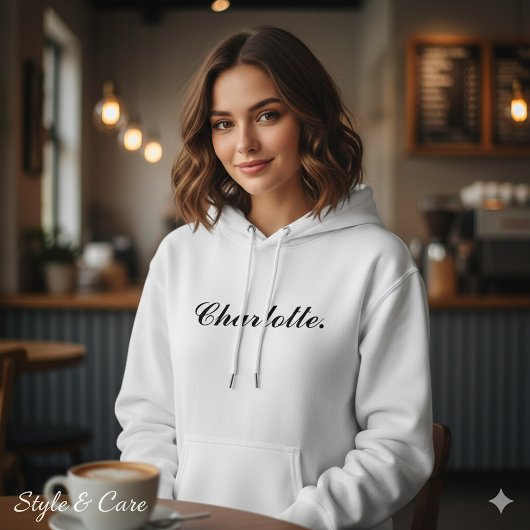 Klassieke Custom Name Hoodie voor Vrouwen in Soft 
