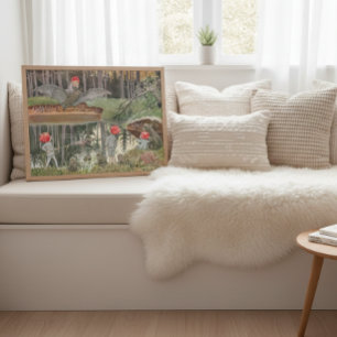 Klassieke Cute Forest Kinderen Sprookje Elsa Besko Poster