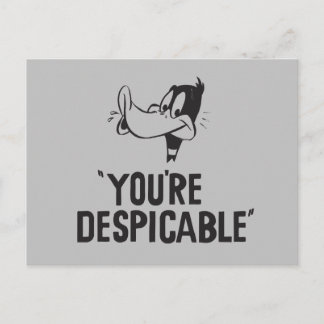 Klassieke DAFFY DUCK™ "Je bent verachtelijk" Briefkaart