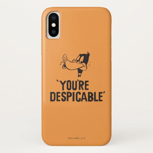 Klassieke DAFFY DUCK™ "Je bent verachtelijk" Case-Mate iPhone Case (Achterkant)
