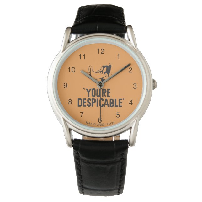 Klassieke DAFFY DUCK™ "Je bent verachtelijk" Horloge (Voorkant)