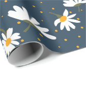 Klassieke Daisy Floral White Yellow Daisies Cadeaupapier (Rol Hoek)
