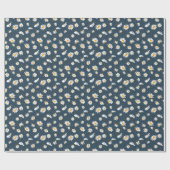 Klassieke Daisy Floral White Yellow Daisies Cadeaupapier (Vlak)