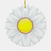 Klassieke Daisy Flower Keramisch Ornament (Achterkant)