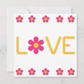 Klassieke Daisy LOVE Kaart (Voorkant)