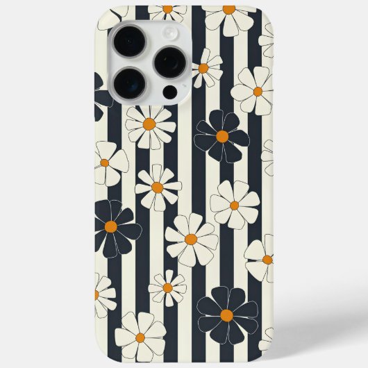 Klassieke Daisy Stripes Case-Mate iPhone Case (Achterkant)